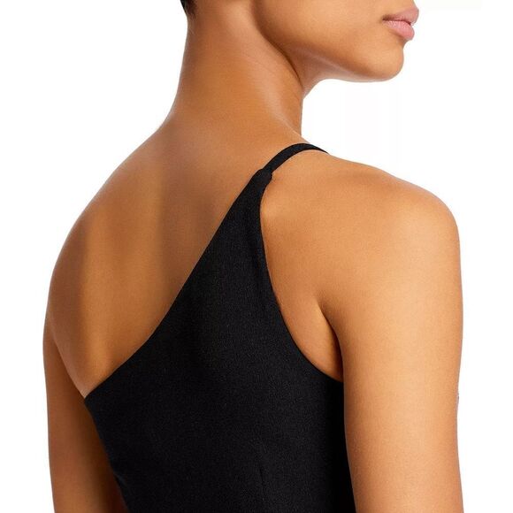 Dress The Population Black Amy One Shoulder Crepe Gown Dress Size XS NEW - Picture 8 of 12